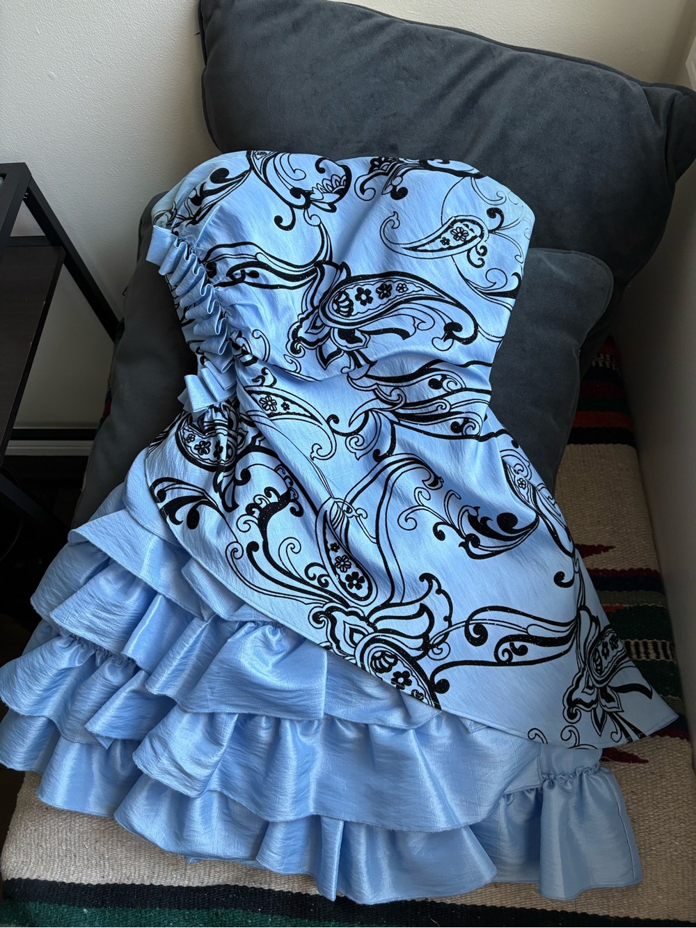 Y2K Ruffled Strapless Mini Dress